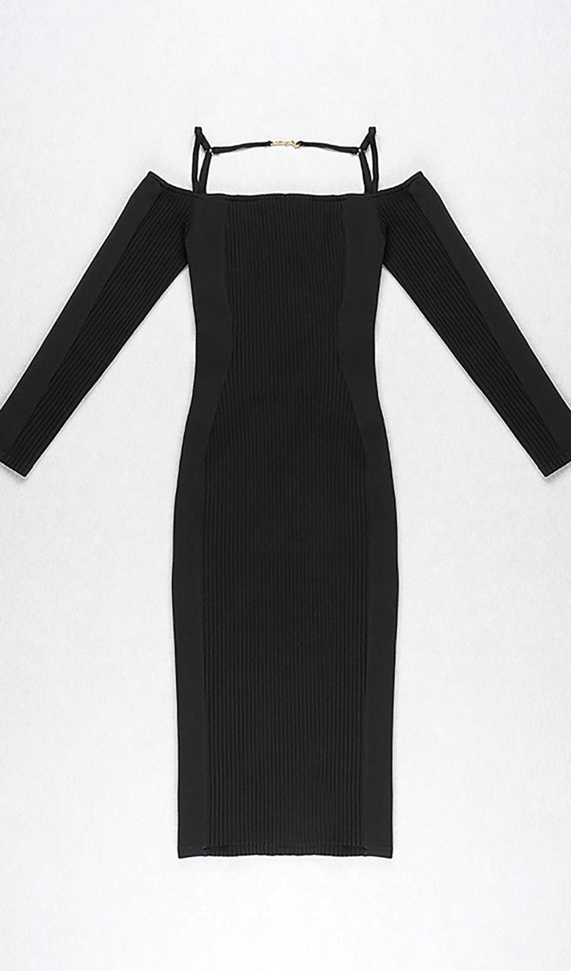 STRAPPY HOLLOW STRAPLESS BANDAGE MINI DRESS IN BLACK Dresses styleofcb 