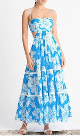 STRAPPY FLORAL FLOWY SUNDRESS IN BLUE DRESS STYLE OF CB 