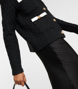 BLACK WEAVE CARDIGAN