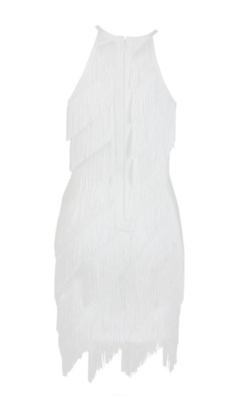 TASSELS MIDI DRESS IN WHITE Dresses styleofcb 