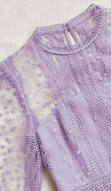 TIERED LACE MAXI DRESS IN LILAC DRESS STYLE OF CB 