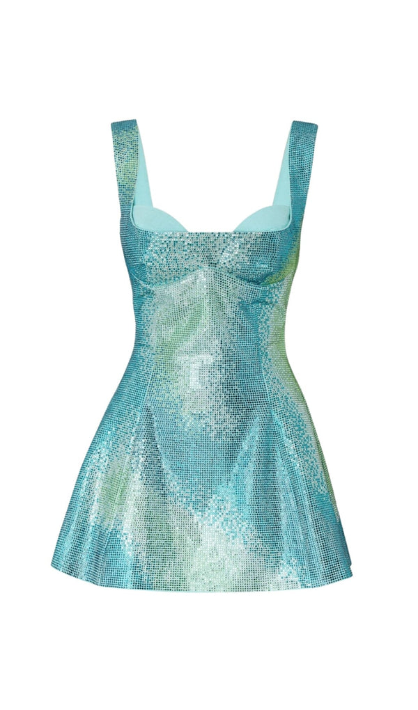 SEQUIN STRAPPY BACKLESS MINI DRESS IN GREEN Dresses styleofcb 