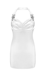 WHITE STAIN DIAMOND DRESS styleofcb 