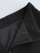 SPANDEX HEAVY RHINESTONE CUT-OUT MINI DRESS IN BLACK styleofcb 