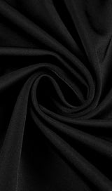 COPPER SPANDEX STITCHING SPLIT MAXI DRESS IN BLACK styleofcb 
