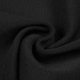 MESH STITCHED SLIM-FIT MINI DRESS IN BLACK styleofcb 