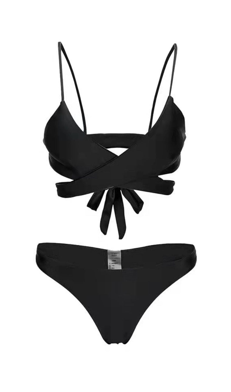 BLACK BIKINI TOP Swimwear Oh CICI 