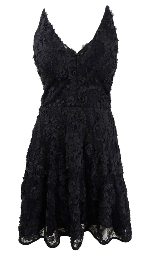 LACE STRAPPY BANDEAU MINI DRESS IN BLACK DRESS styleofcb 