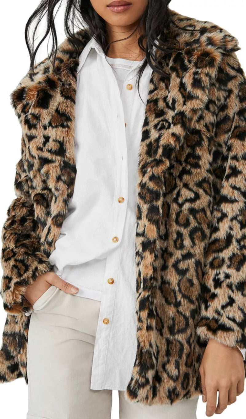 LOLA LEOPARD BLAZER COAT