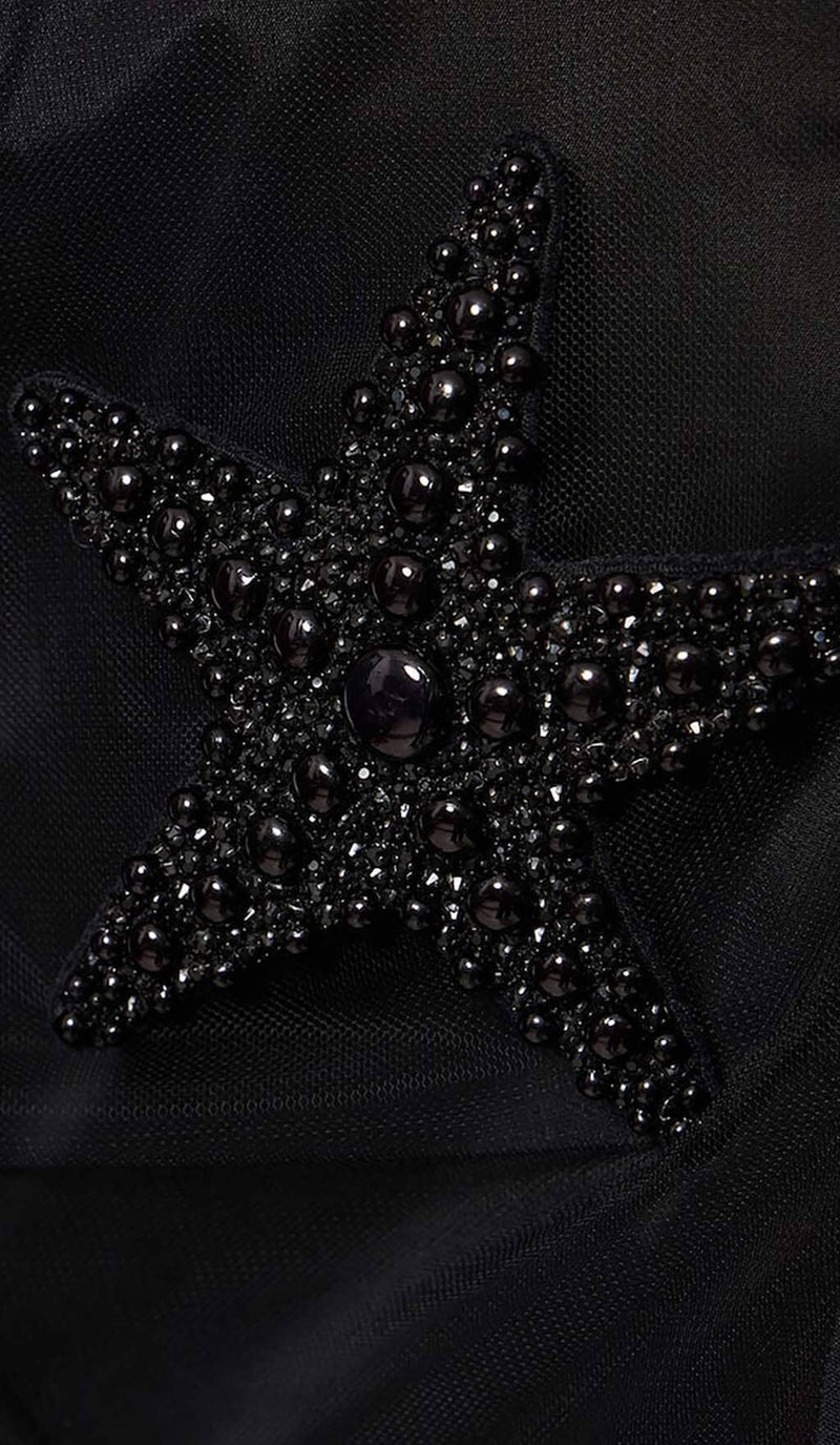 STARFISH EMBELLISHED MINI DRESS IN BLACK DRESS STYLE OF CB 